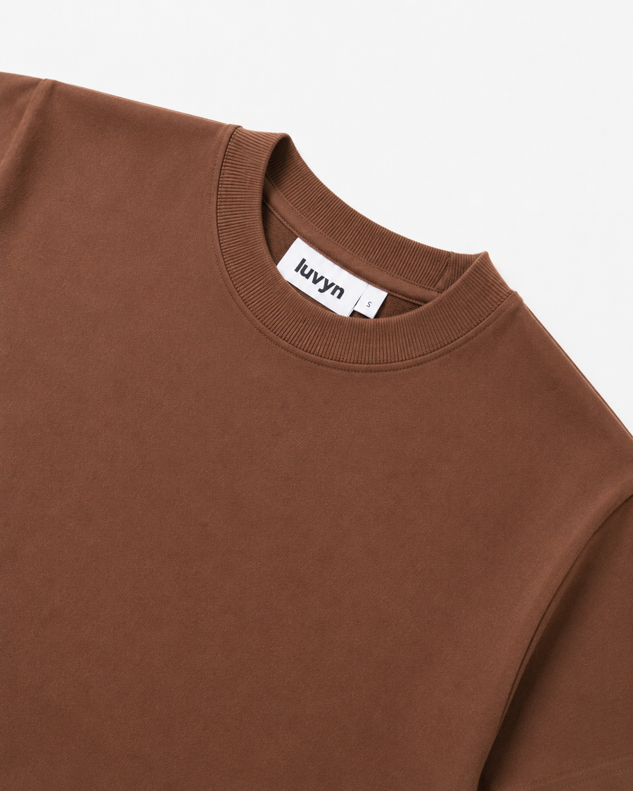 BROWN ESSENTIAL TEE