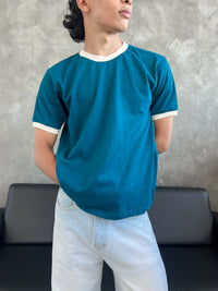 TEAL RINGER TEE