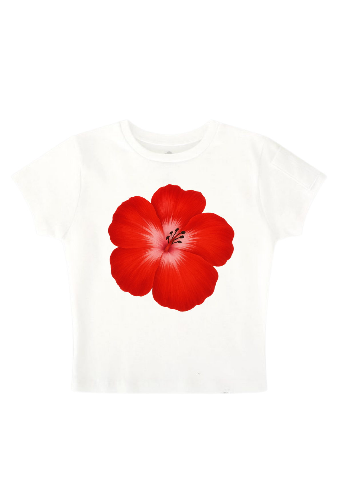 HOT HIBISCUS BABY TEE