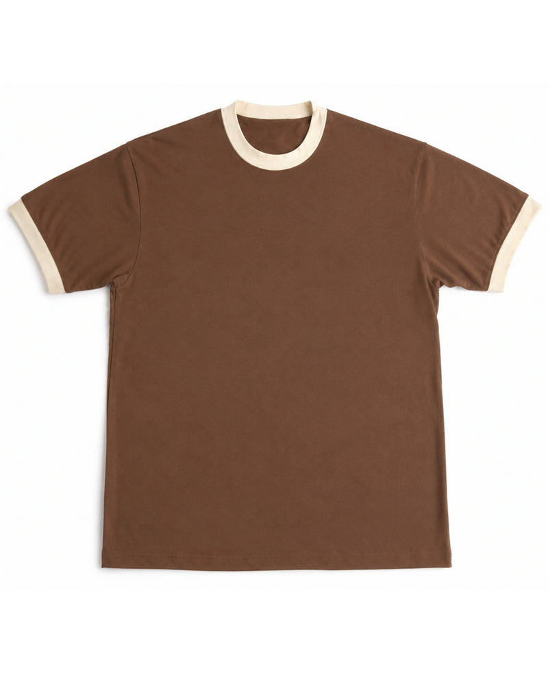 Mousse & Cream Ringer tee Front Design